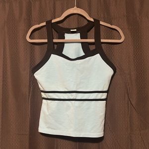 Sassa Activewear Baby Blue and Black Active Top XL